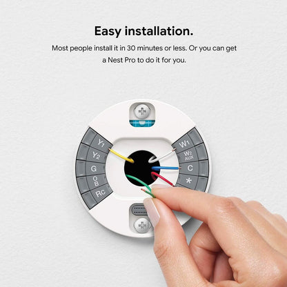 Google Nest Learning Thermostat - Smart Wi-Fi Thermostat (Refurbished) DailySale