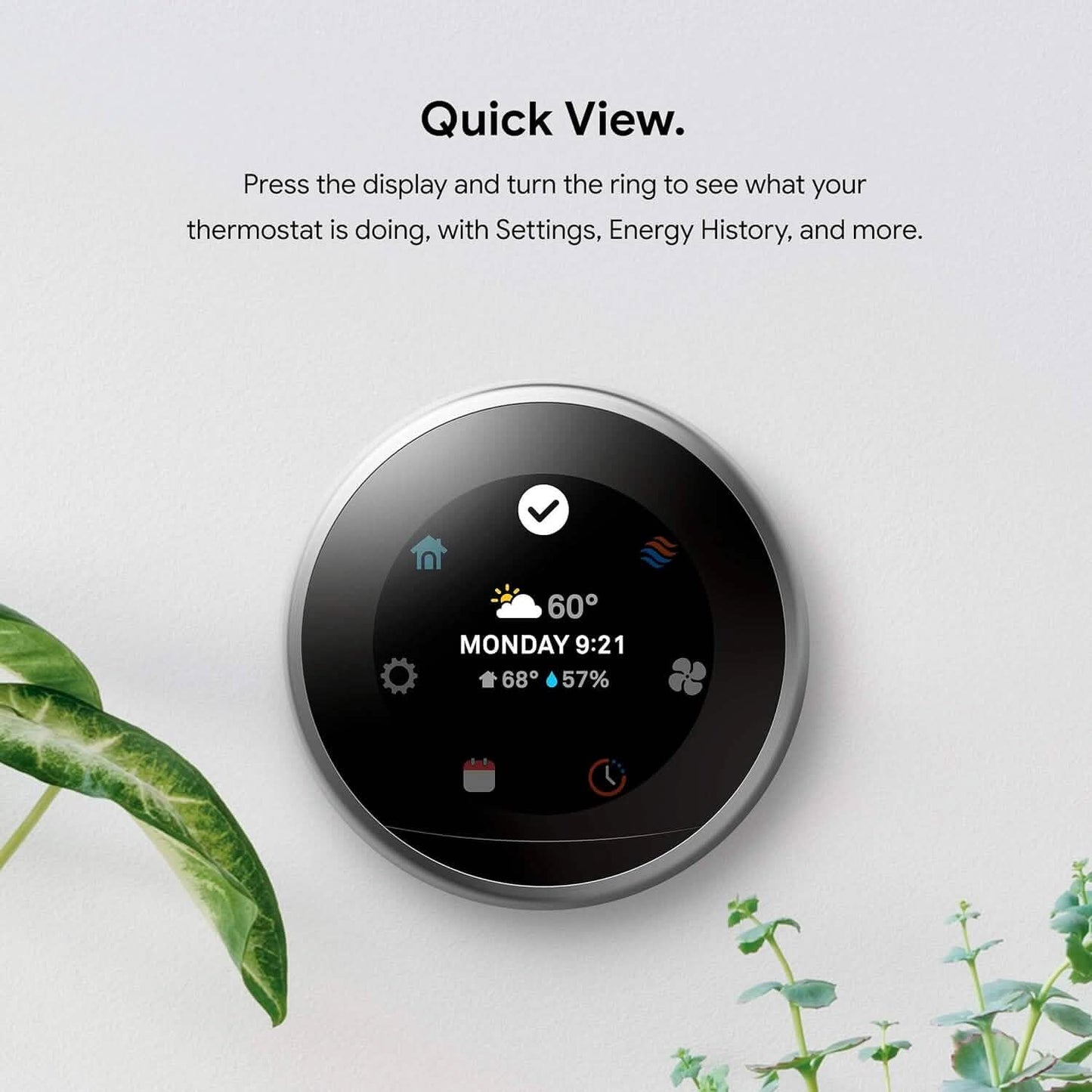 Google Nest Learning Thermostat - Smart Wi-Fi Thermostat (Refurbished) DailySale