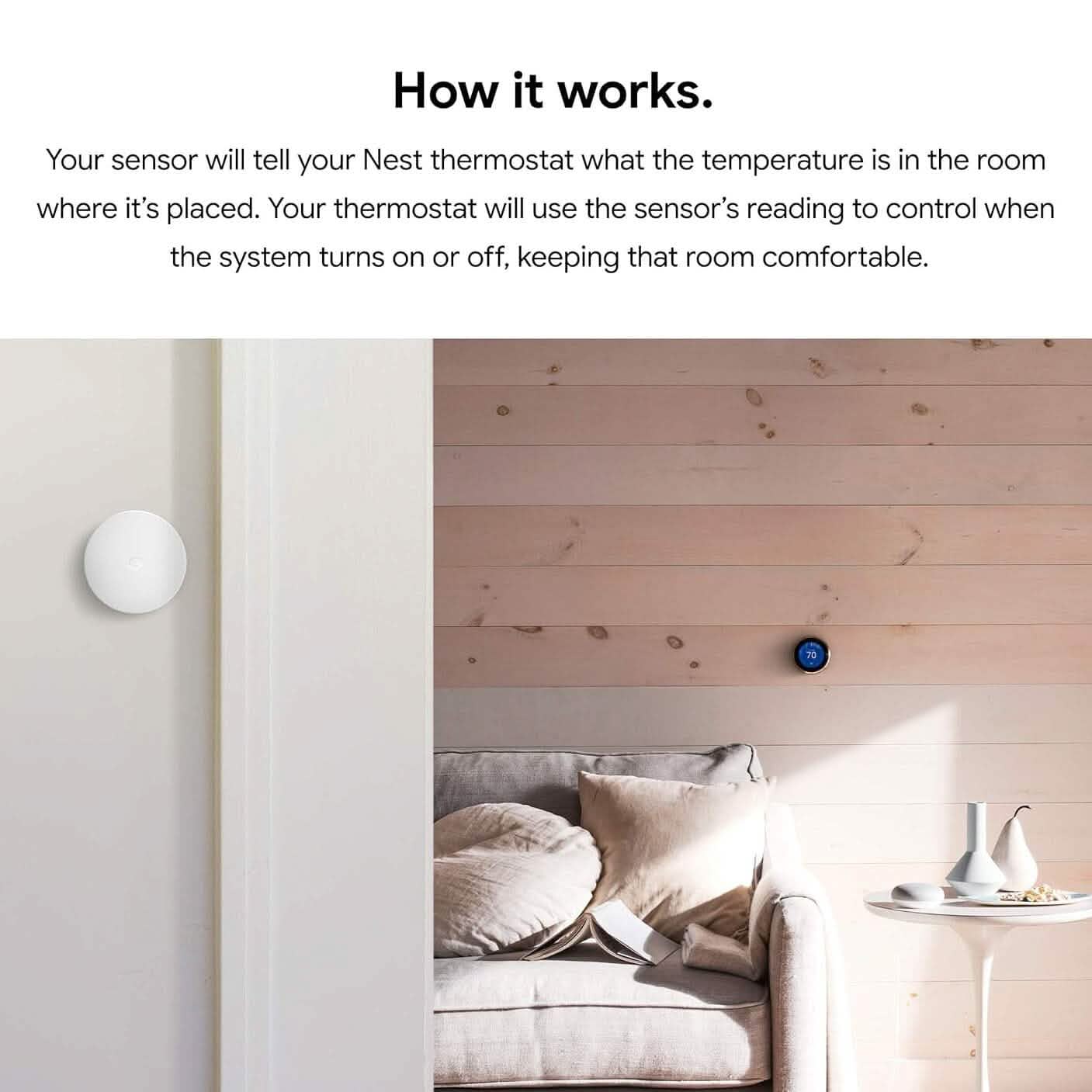 Google Nest Temperature Sensor (Refurbished) DailySale