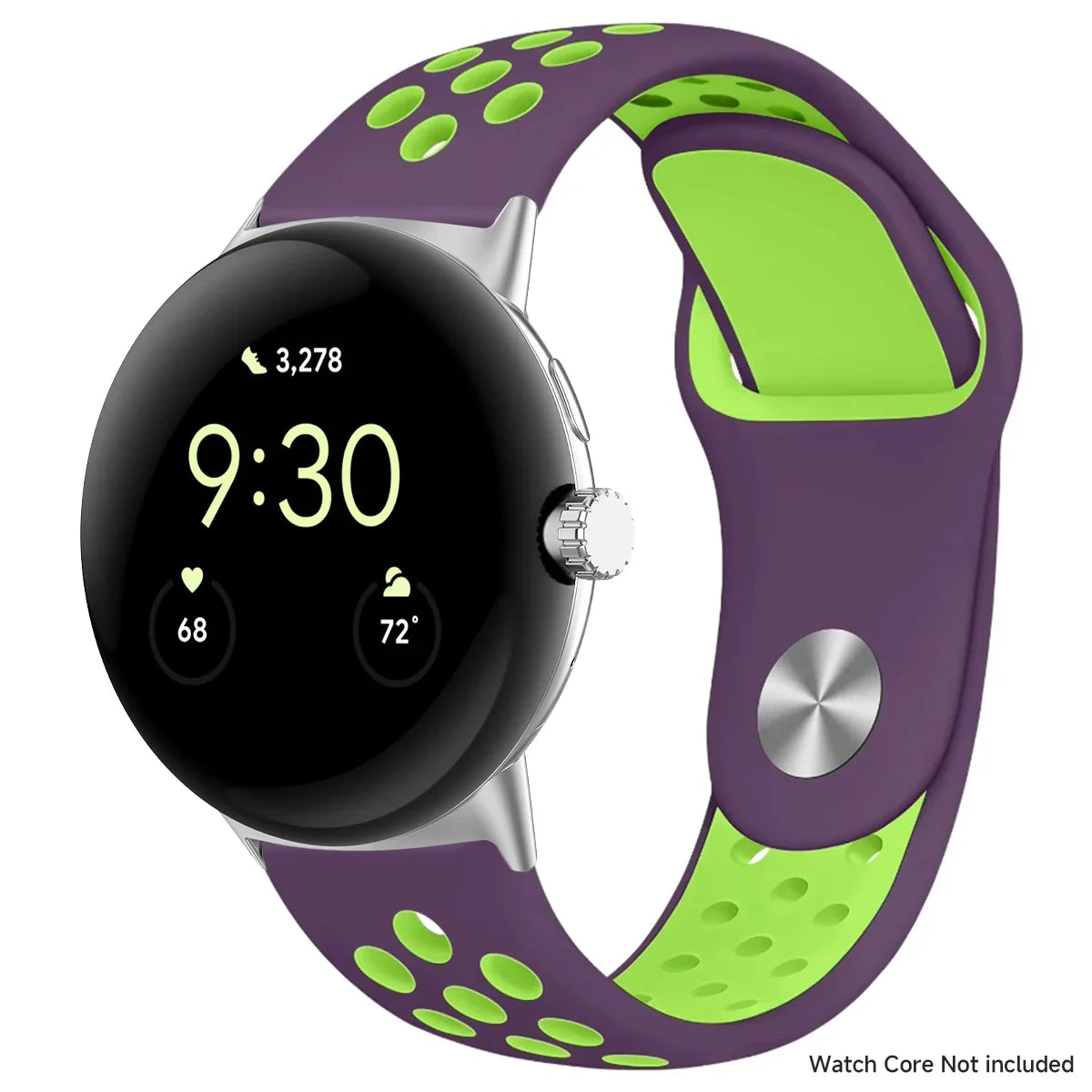For Google Pixel 1-4 41/45mm Silicone Band - Breathable BandsCo Straps