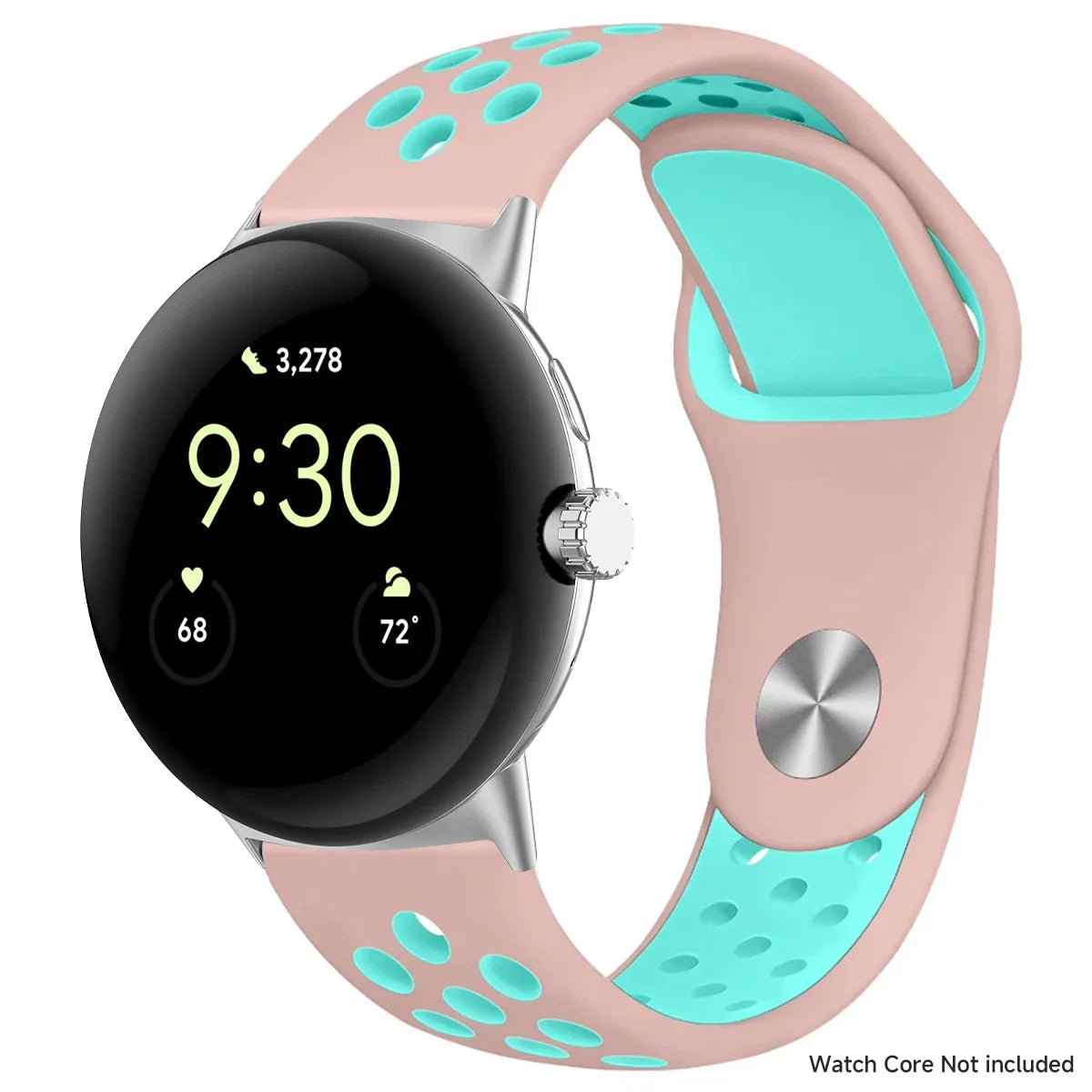 For Google Pixel 1-4 41/45mm Silicone Band - Breathable BandsCo Straps