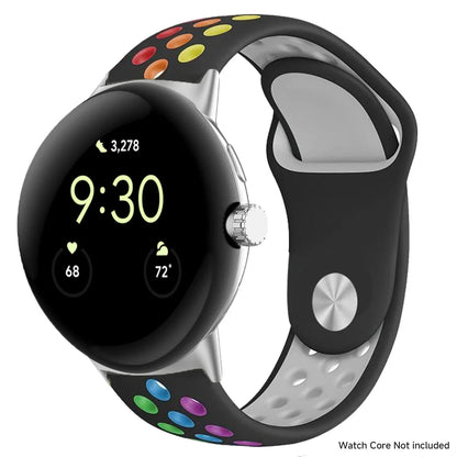For Google Pixel 1-4 41/45mm Silicone Band - Breathable BandsCo Straps
