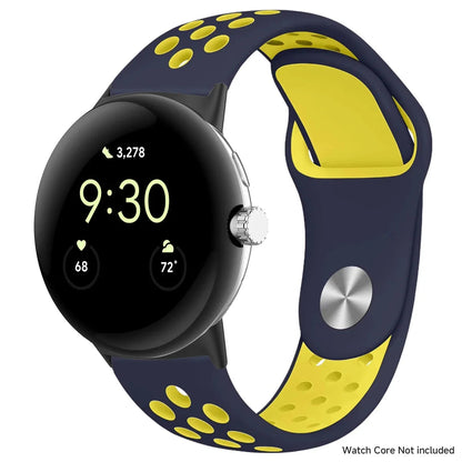 For Google Pixel 1-4 41/45mm Silicone Band - Breathable BandsCo Straps