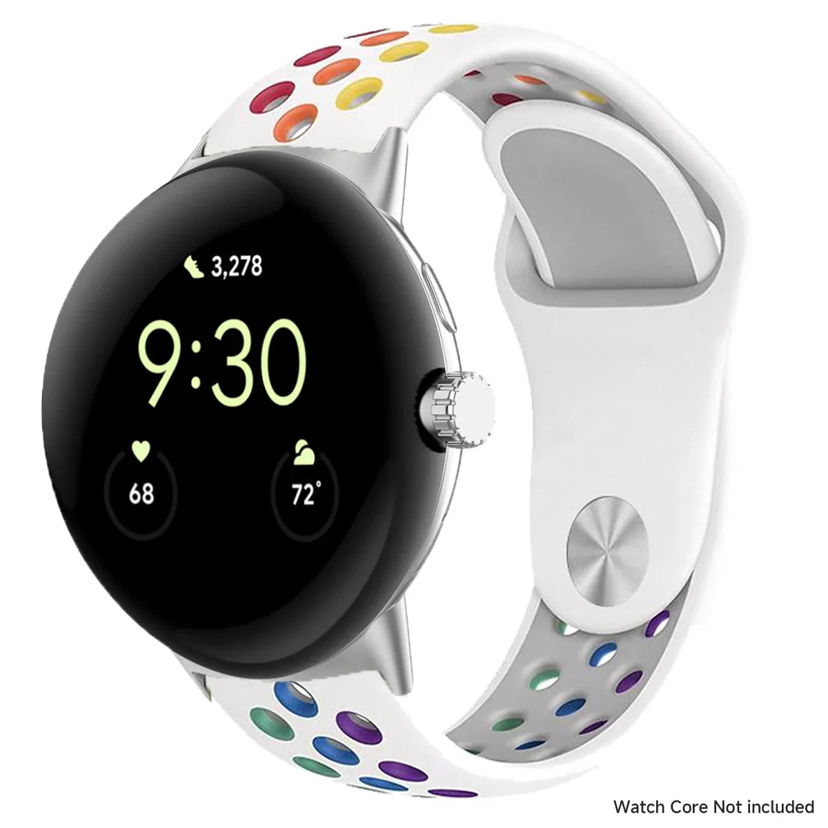 For Google Pixel 1-4 41/45mm Silicone Band - Breathable BandsCo Straps
