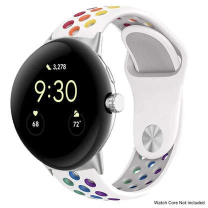 For Google Pixel 1-4 41/45mm Silicone Band - Breathable BandsCo Straps