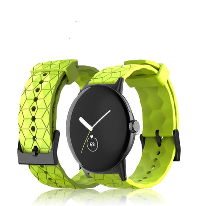 Pixel 1-4 41mm 45mm Silicone Strap - Soft Sweatproof BandsCo Straps