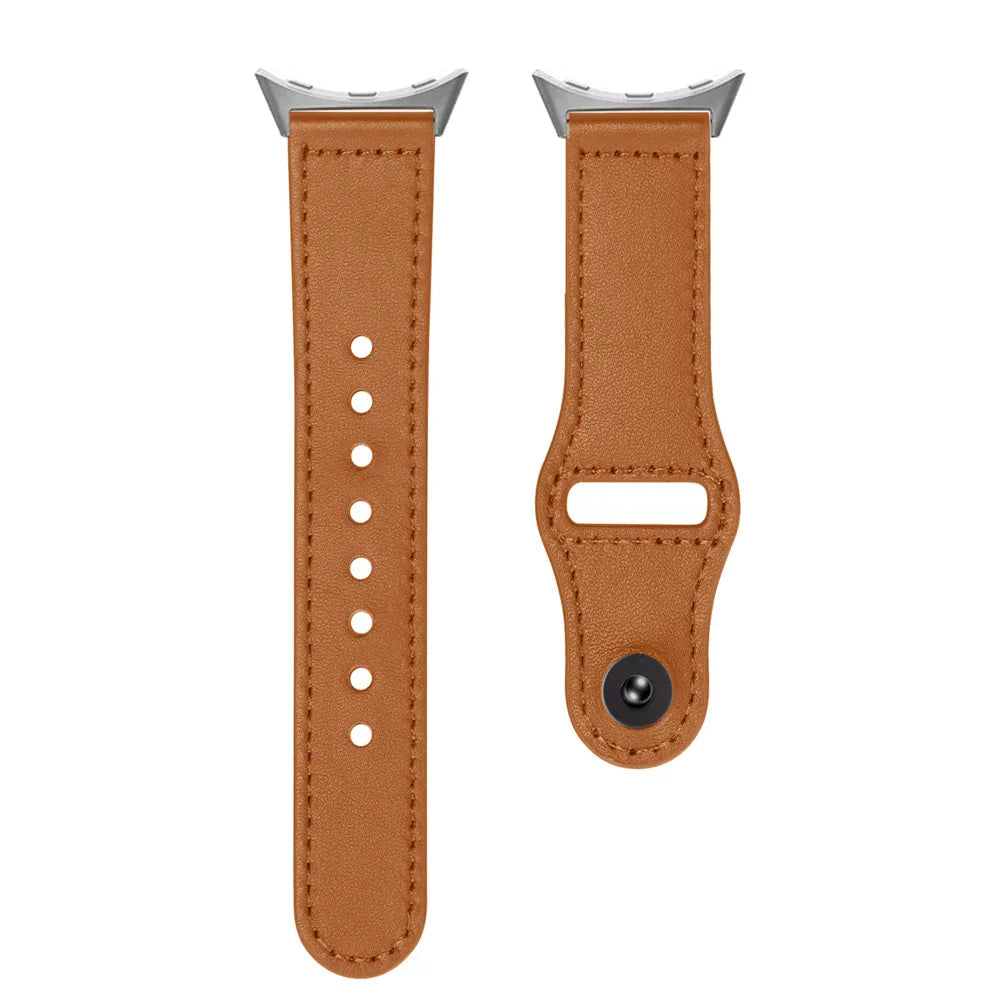 Google Pixel Watch 1-4 41mm 45mm Leather Strap - Slim BandsCo Straps
