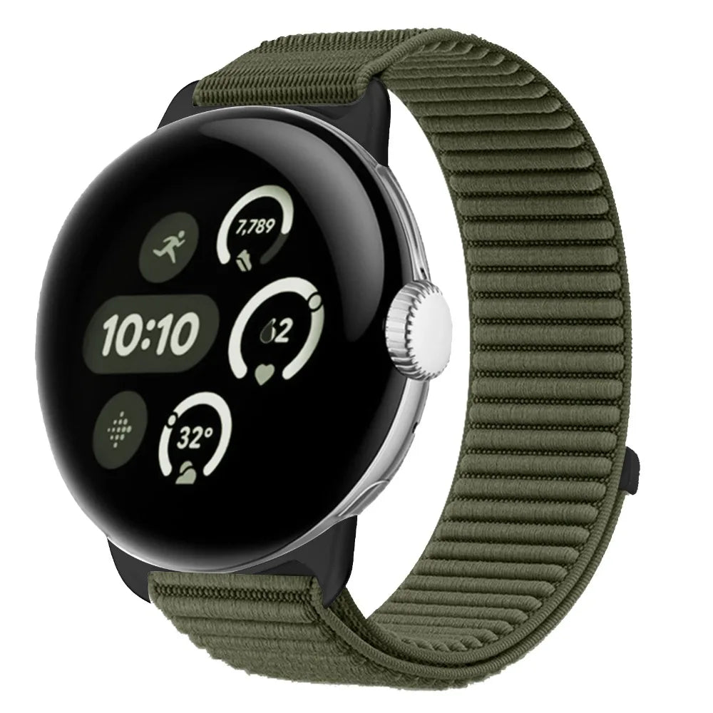 Google Pixel Watch 1 2 3 4 41mm 45mm Nylon Band-Breathable BandsCo Straps