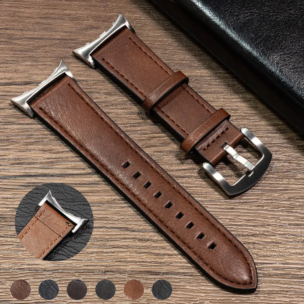 Leather Band Google Pixel 1 2 3 4 41mm 45mm - Classic BandsCo Straps