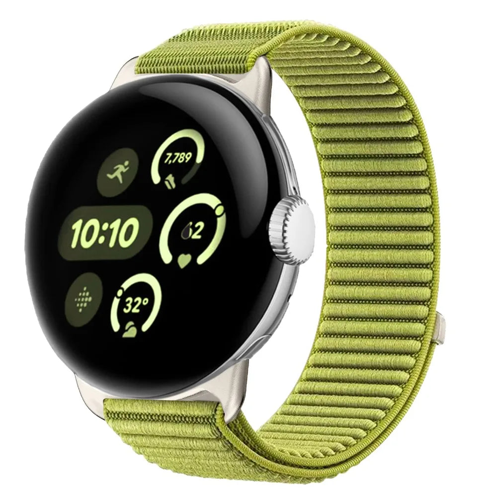 Google Pixel Watch 1 2 3 4 41mm 45mm Nylon Band-Breathable BandsCo Straps
