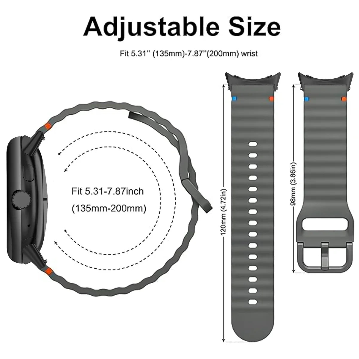 Google Pixel Watch 1 2 3 4 41mm 45mm Silicone Band-Soft BandsCo Straps