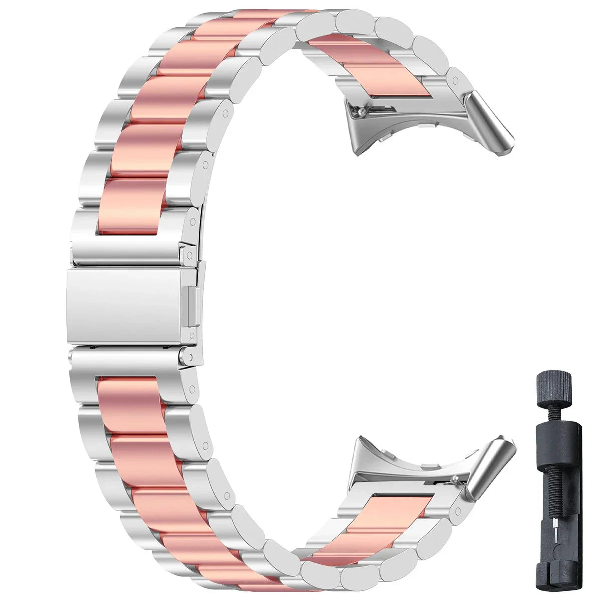 Google Pixel 1 2 3 4 41mm/45mm Stainless Steel Band - Sleek BandsCo Straps