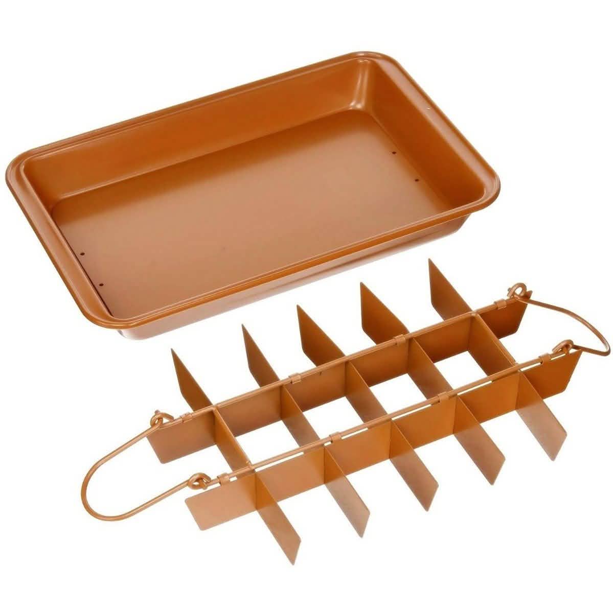 Gotham Steel Nonstick Baking Pan with Built-In Slicer DailySale