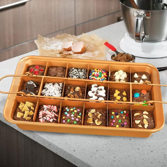 Gotham Steel Nonstick Baking Pan with Built-In Slicer DailySale