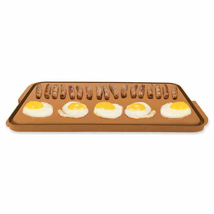 Gotham Steel Reversible Double Grill/Griddle DailySale