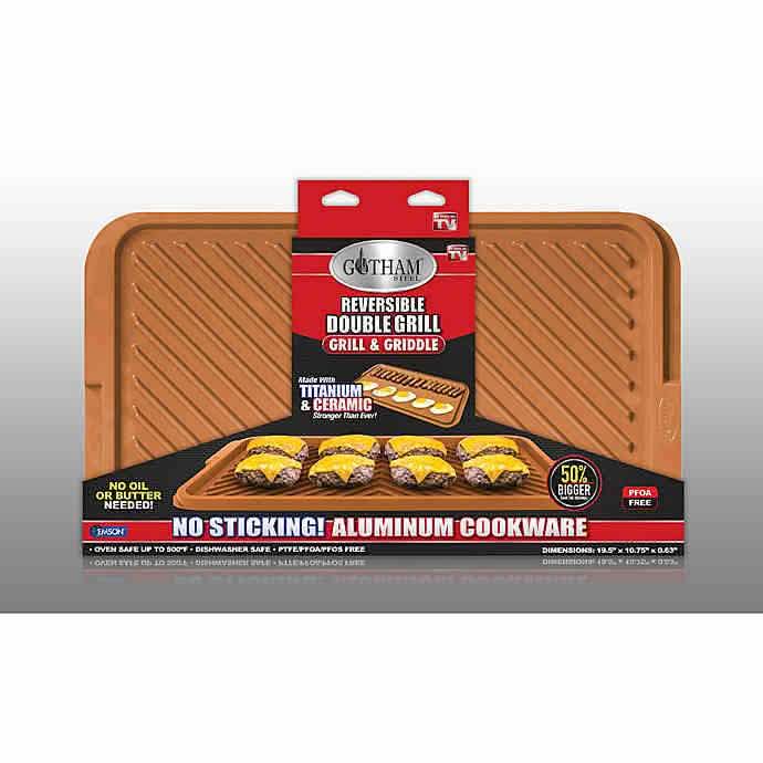 Gotham Steel Reversible Double Grill/Griddle DailySale