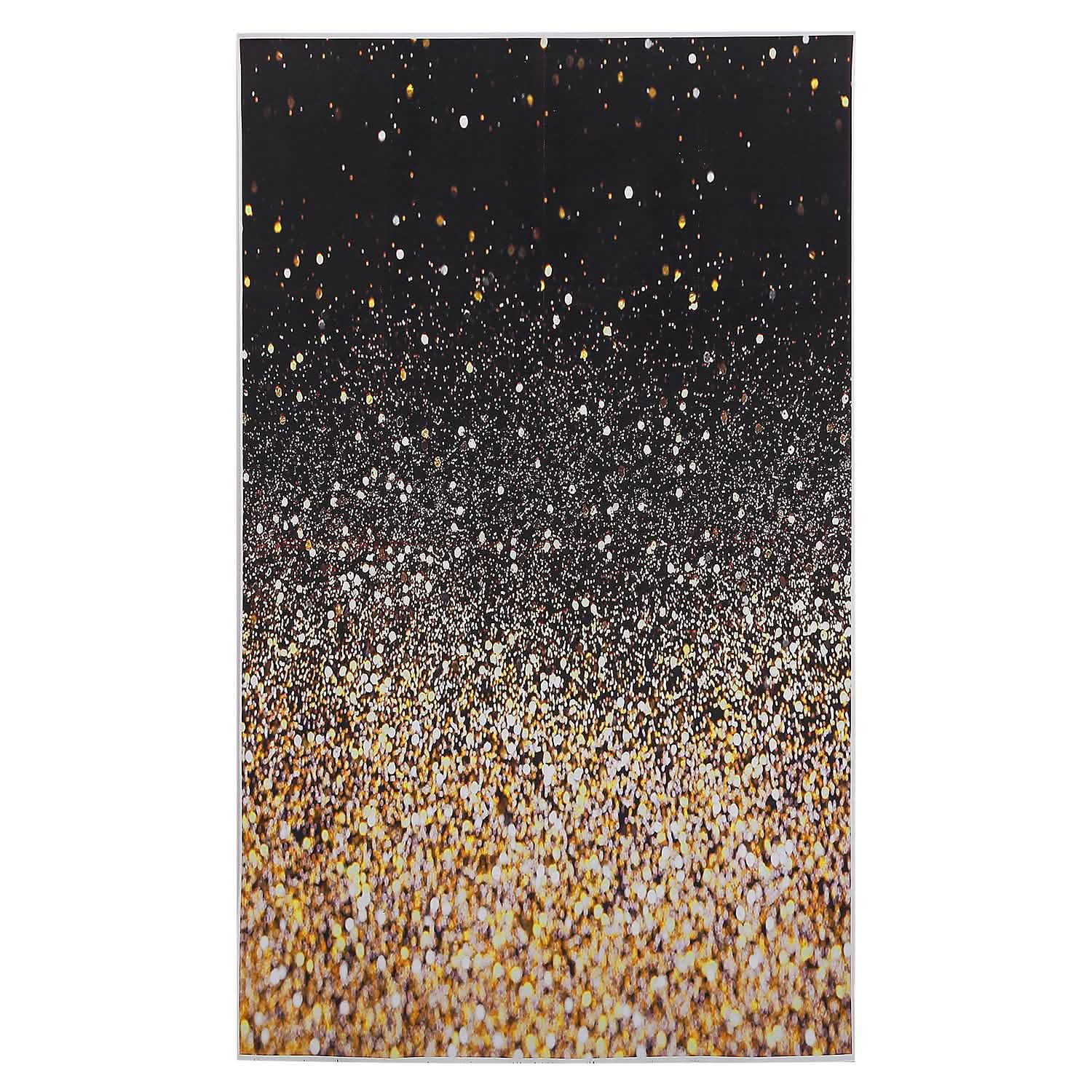 Gradual Glitter Black Gold Bokeh Spots Photography Background DailySale