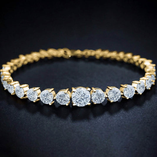 Graduated Cubic Zirconia Tennis Bracelets DailySale