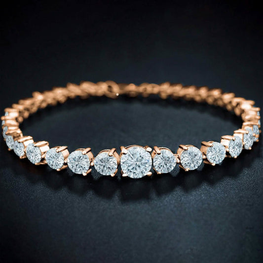 Graduated Cubic Zirconia Tennis Bracelets DailySale