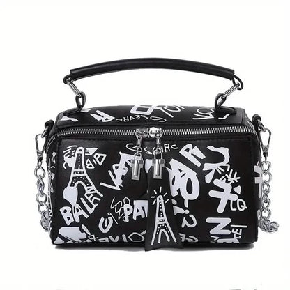Graffiti Trendy Chain Crossbody Bag for Women DailySale
