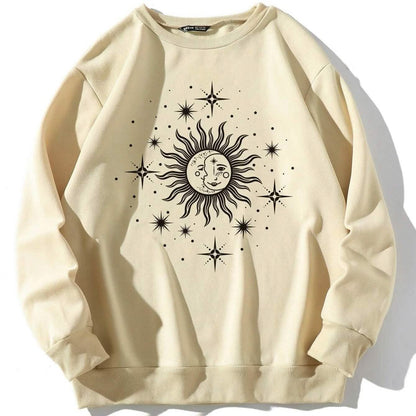 Graphic Print Thermal Sweatshirt DailySale