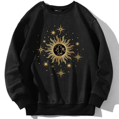 Graphic Print Thermal Sweatshirt DailySale