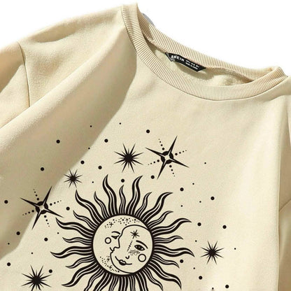 Graphic Print Thermal Sweatshirt DailySale