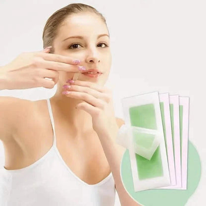 20-Pack: Green Aloe Vera Hair Removal Wax Strips DailySale