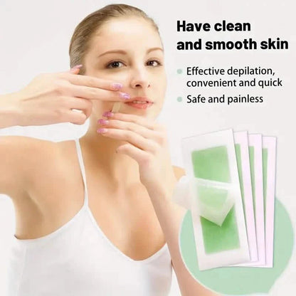 20-Pack: Green Aloe Vera Hair Removal Wax Strips DailySale