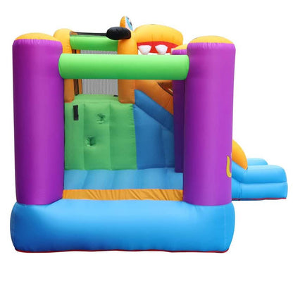 Green Dog Bouncy Castle House Slide and Jump 450W Blower DailySale