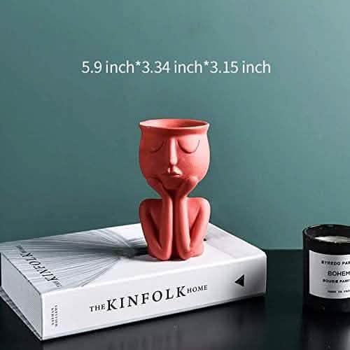 Greneric Character Portrait Flower Pot Resin Succulents Plant Pot DailySale