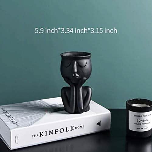 Greneric Character Portrait Flower Pot Resin Succulents Plant Pot DailySale