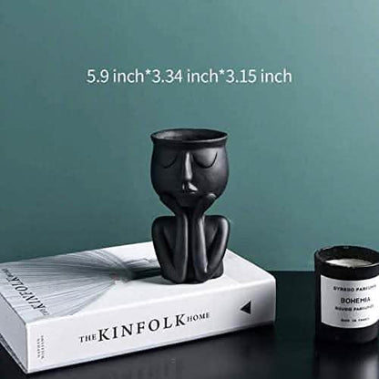 Greneric Character Portrait Flower Pot Resin Succulents Plant Pot DailySale