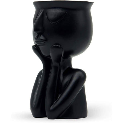 Greneric Character Portrait Flower Pot Resin Succulents Plant Pot DailySale