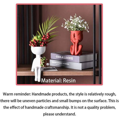 Greneric Character Portrait Flower Pot Resin Succulents Plant Pot DailySale