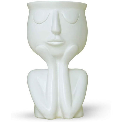 Greneric Character Portrait Flower Pot Resin Succulents Plant Pot DailySale