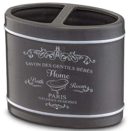 4 Piece Set: Home Basics Paris Collection Bathroom Accessories DailySale