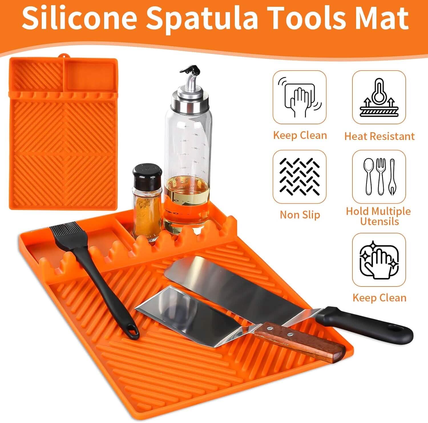 Grill Mat- Side Shelf Mat for Blackstone Silicone Grill Pad DailySale