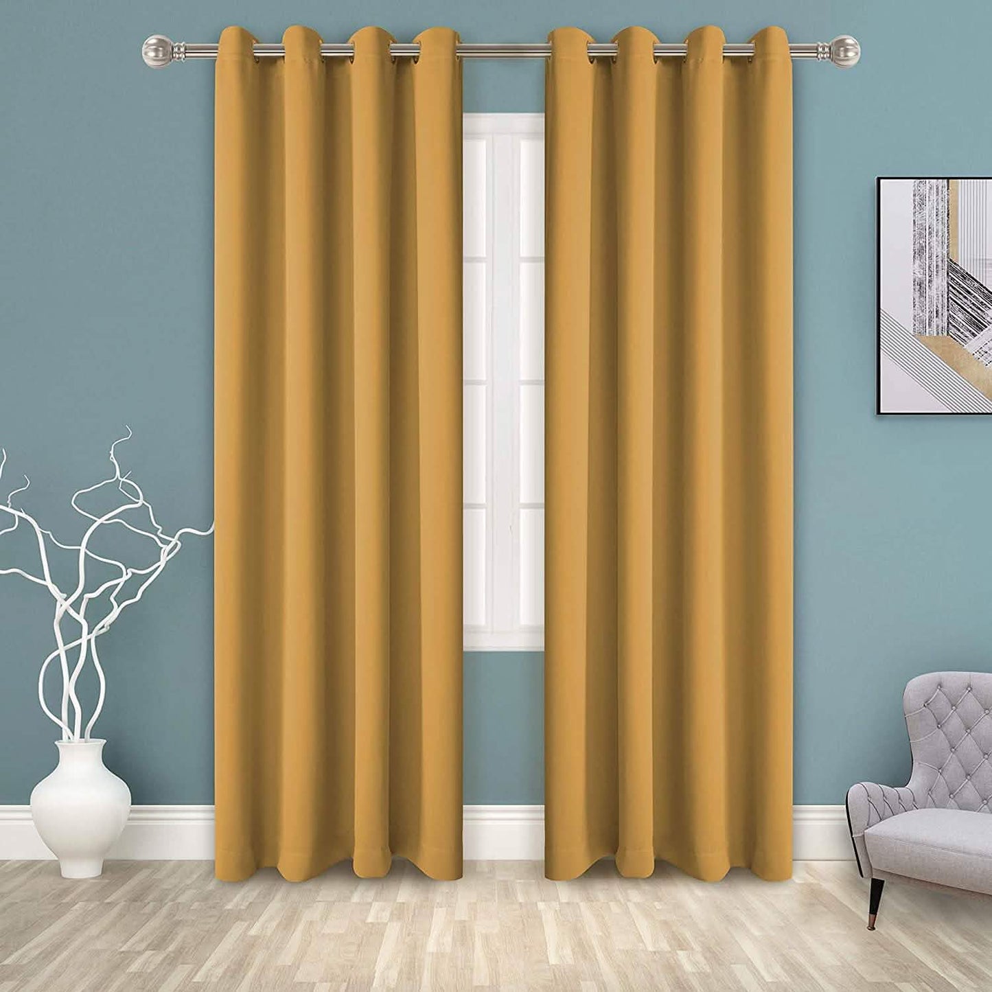 Grommet Top Room Darkening Blackout Curtain Panels DailySale