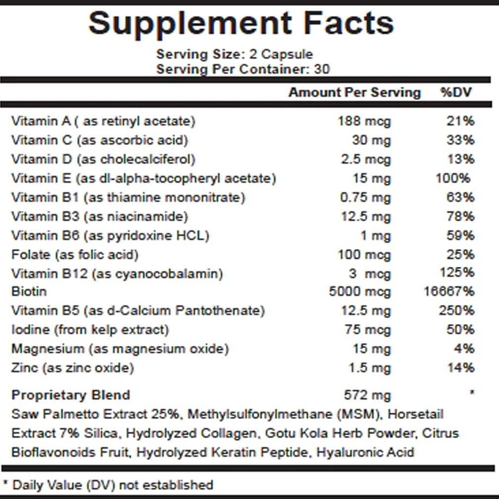 Growthful HD Hair Vitamins for Men and Women DailySale