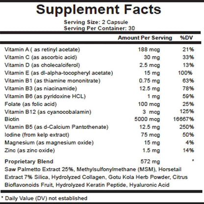 Growthful HD Hair Vitamins for Men and Women DailySale