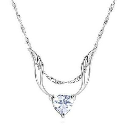 Guardian Angel Wing Necklace Made with Swarovski Crystal DailySale