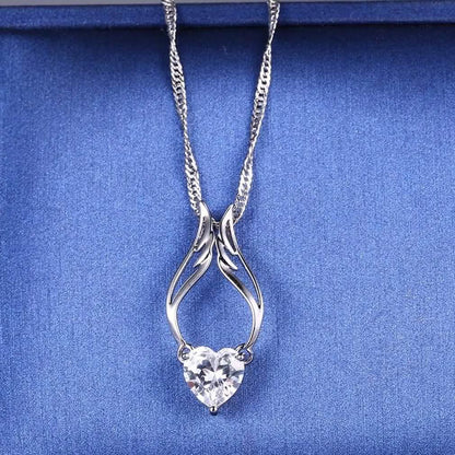 Guardian Angel Wing Necklace Made with Swarovski Crystal DailySale