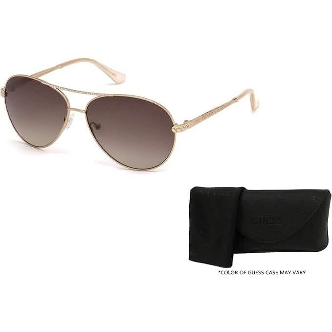 GUESS GU7470-S Pilot Sunglasses for Women + BUNDLE with Designer iWear Eyewear Care Kit (Refurbished) DailySale
