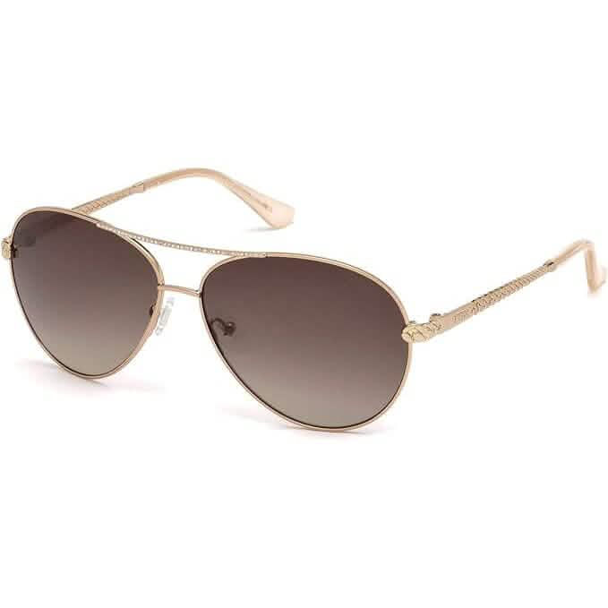 GUESS GU7470-S Pilot Sunglasses for Women + BUNDLE with Designer iWear Eyewear Care Kit (Refurbished) DailySale