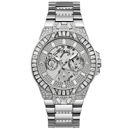 Guess Men's Trend Silver Tone Multi-function Bids.com