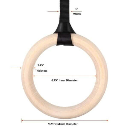 Gymnastic Wood Rings DailySale