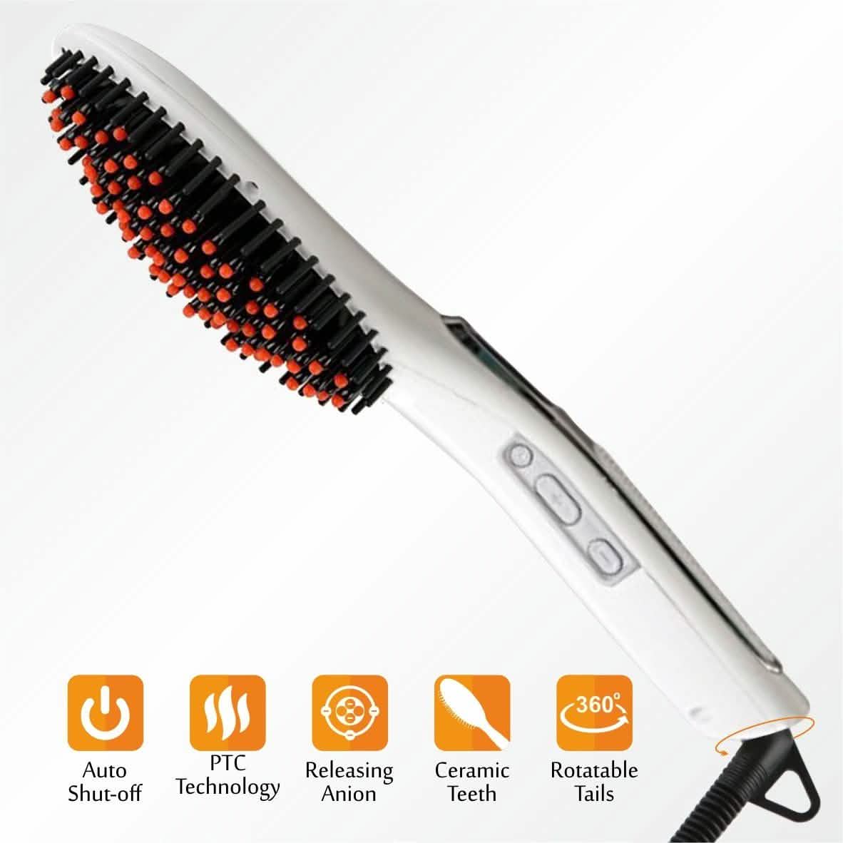 Hair Straightening Brush ION heating technology, Temperature Control DailySale