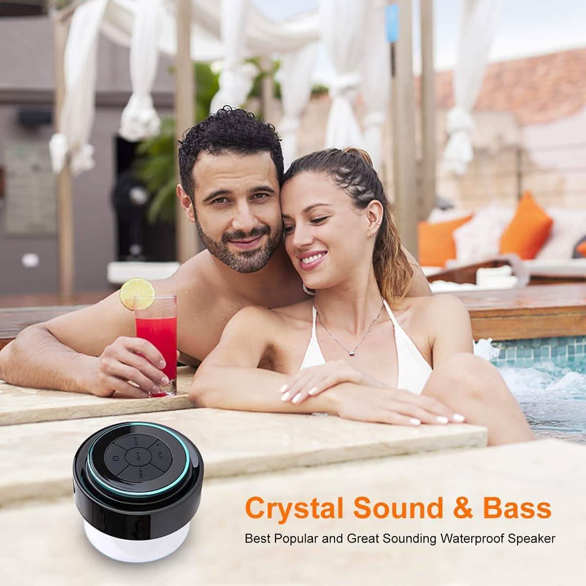 HAISSKY Portable Wireless Waterproof Speaker with FM Radio & Suction Cup DailySale