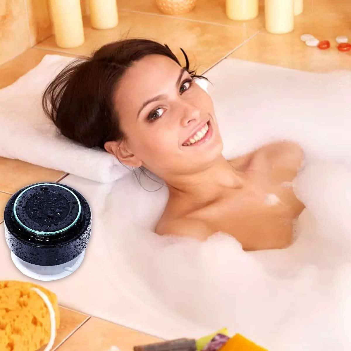 HAISSKY Portable Wireless Waterproof Speaker with FM Radio & Suction Cup DailySale